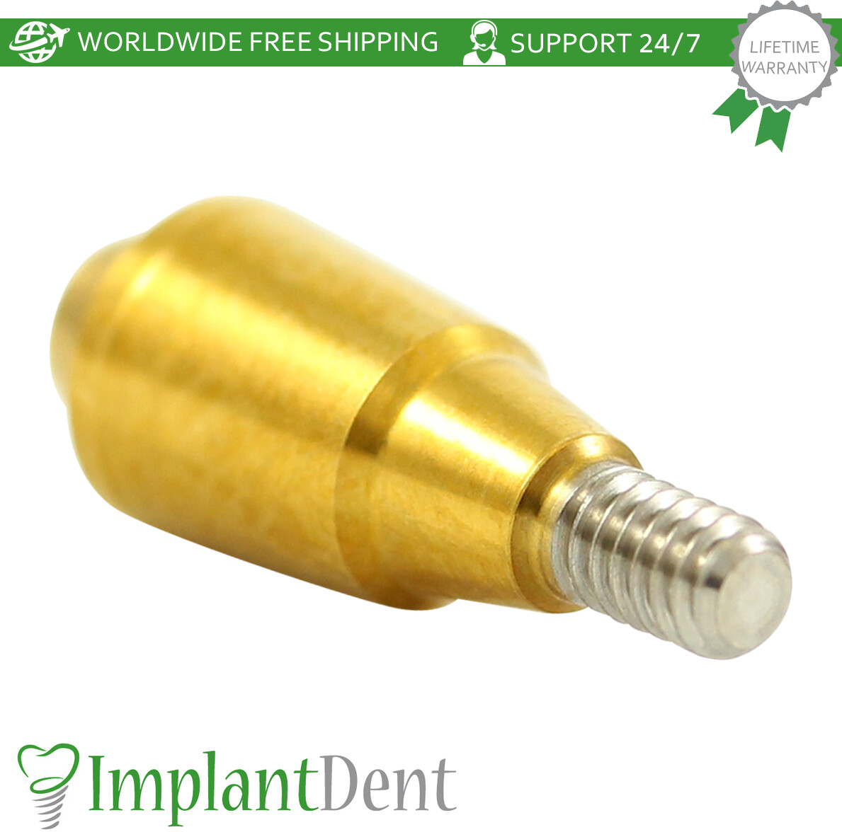 1x Dental Straight Multi Unit Titanium Sleeve Set Regular Platform Hex 2.65mm