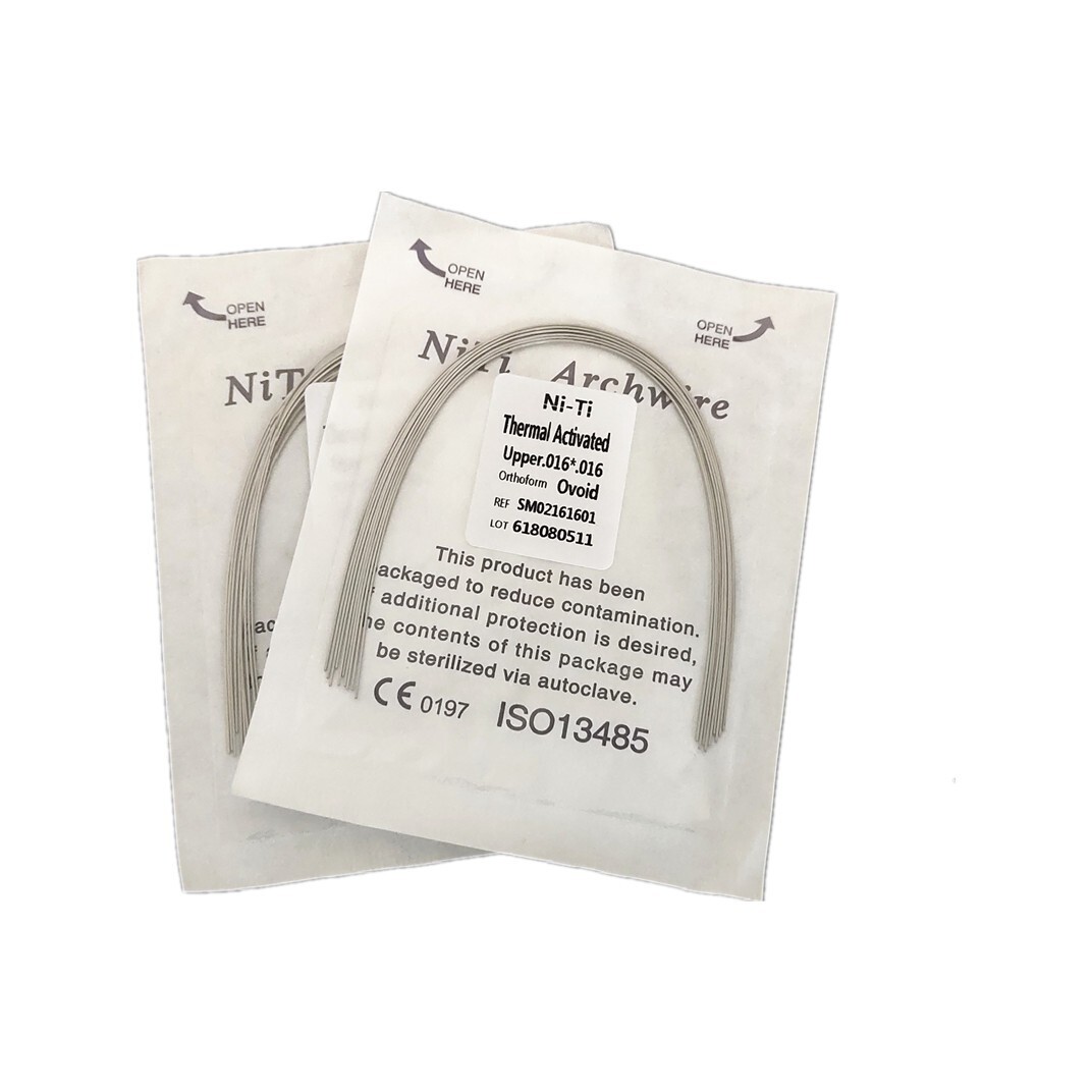 Alambre de Arco Rectangular Niti Activado Térmicamente para Ortodoncia Dental To