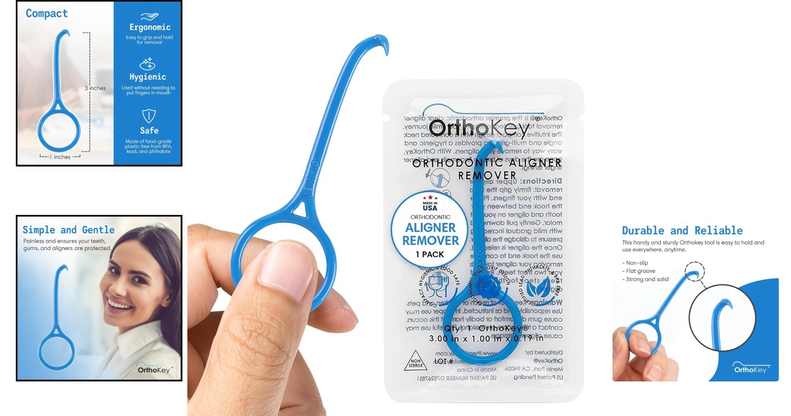 Effortless Invisalign & Retainer Remover – Compact & Individually Wrapped
