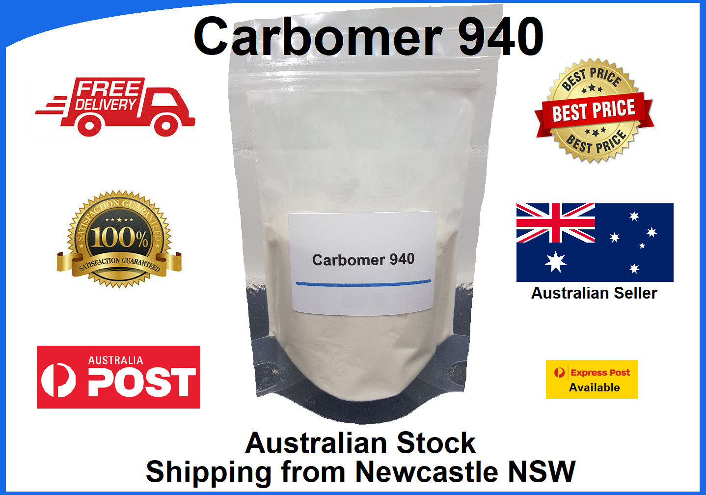 Limited Stock! 10g, Genuine Carbomer 940, Carbopol, Gelling Agent, Sanitiser