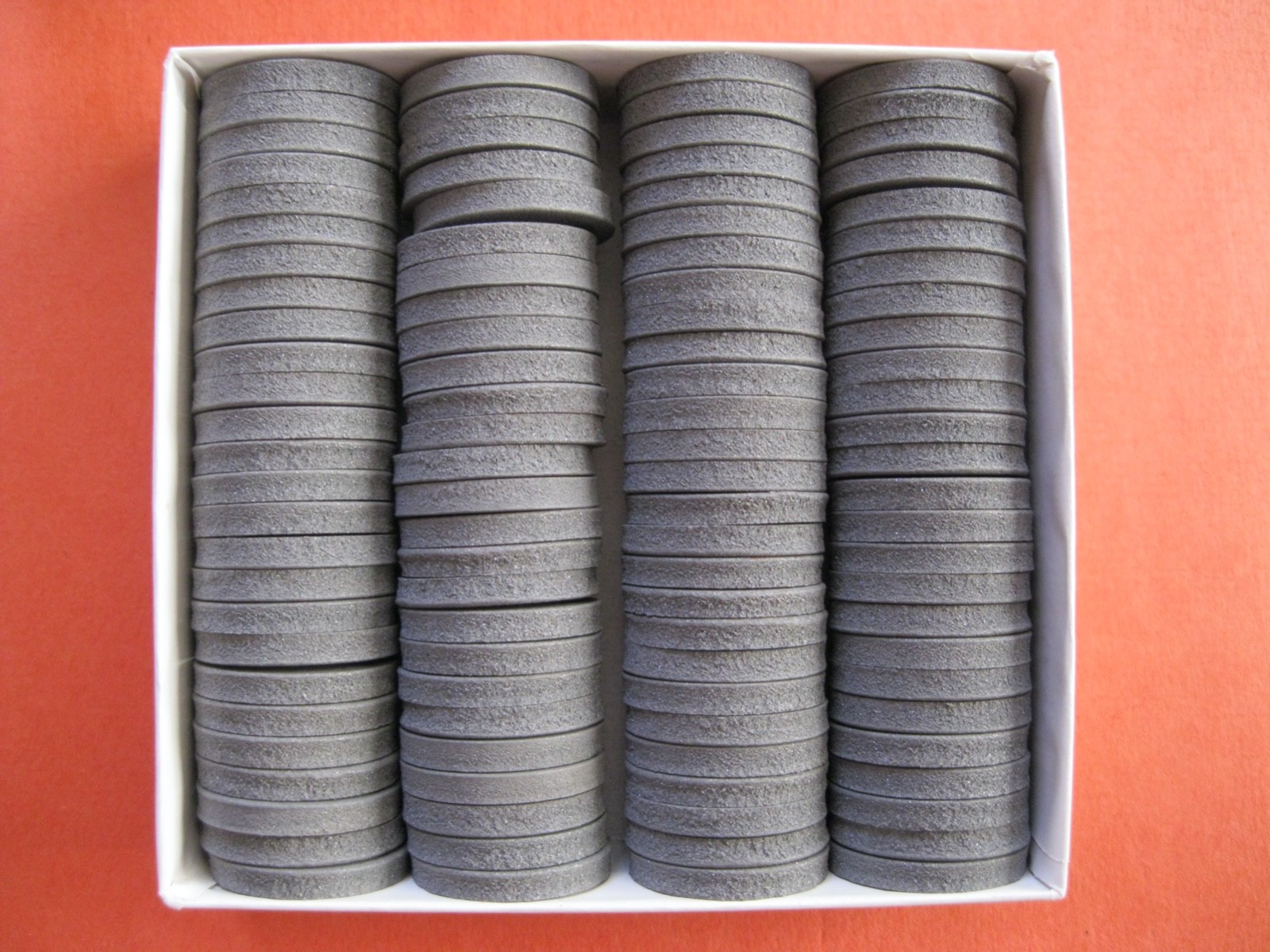 KEYSTONE POLISHING RUBBER WHEELS 7/8″ X 1/8″ 100/BOX SUPERIOR MEDIUM SOFT NEW