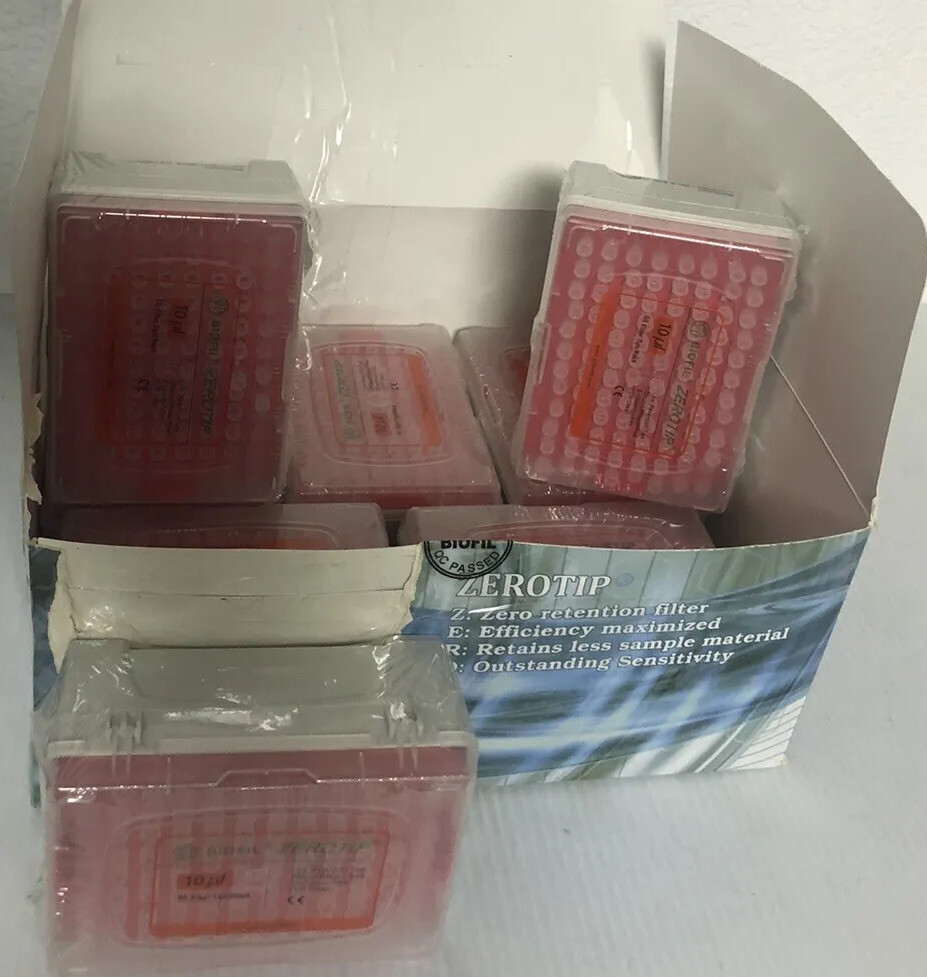 Universal Pipette Tips 10µL RNase DNase Endotoxin Free Sterile,filter,low renten