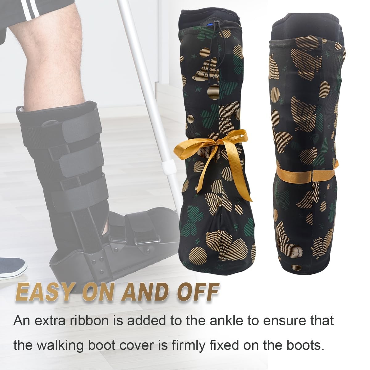 MAGNEECH Beautiful Adjustable Elastic Walking Boot Cover for Medical Brace…