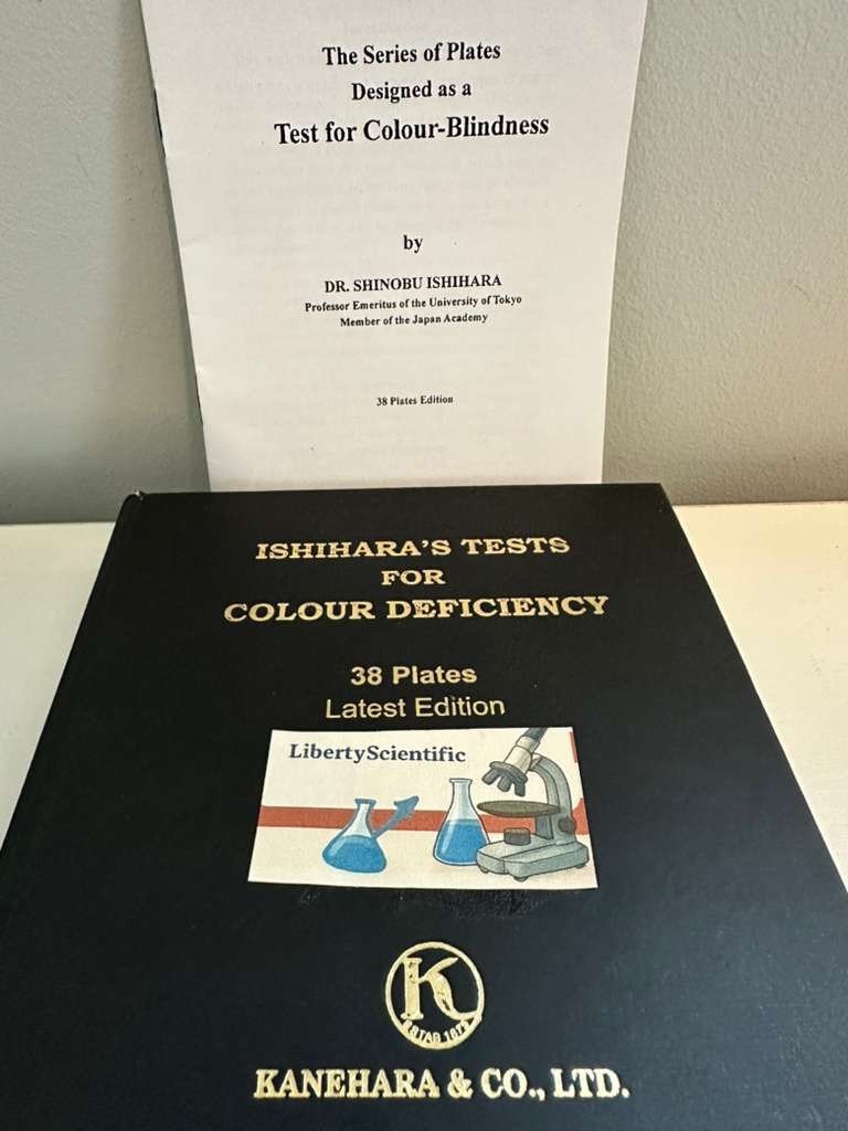 Ishihara 38 Plates Color Blindness Test Book – Latest Edition | Liberty USA