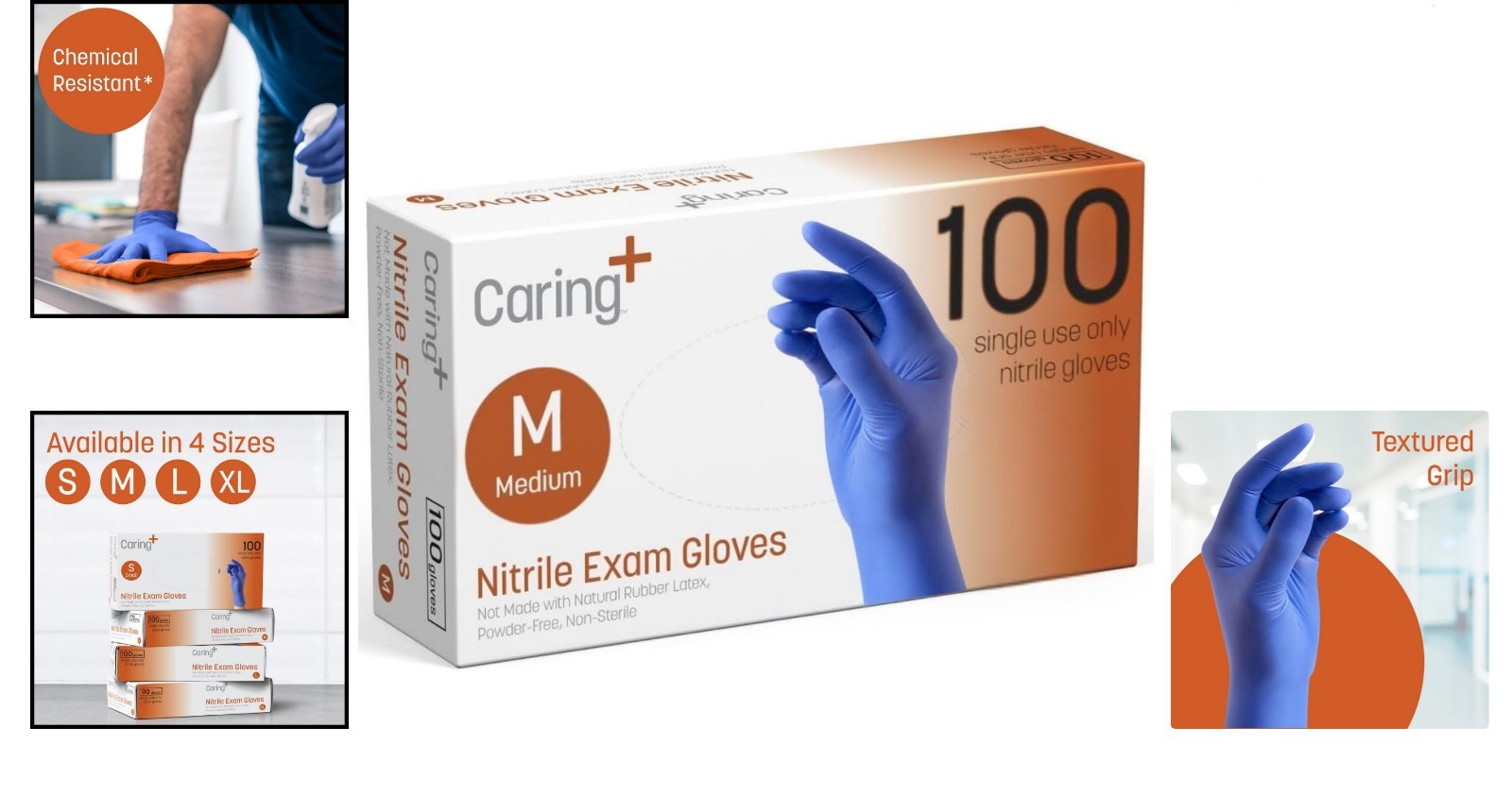 Heavy-Duty Disposable Nitrile gloves – Medical, Food Prep, Cleaning, 100 Count