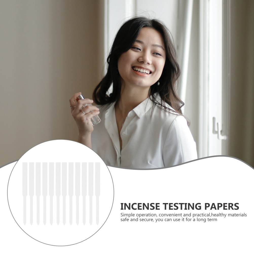 100 Pcs Essential Oils Testing Paper Smell Strips Aromatherapy Test Paper