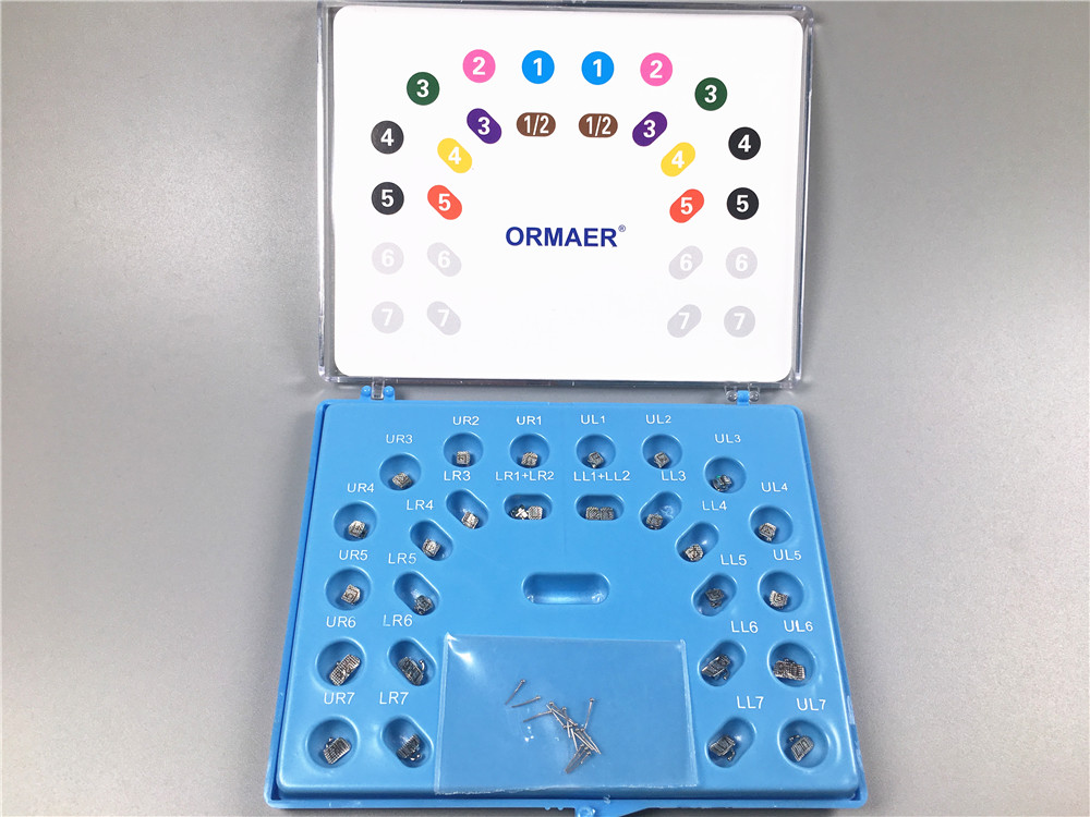 28pcs Dental Self-Ligating Bracket Roth/MBT Movable Hook 022 Buccal Tube Damon