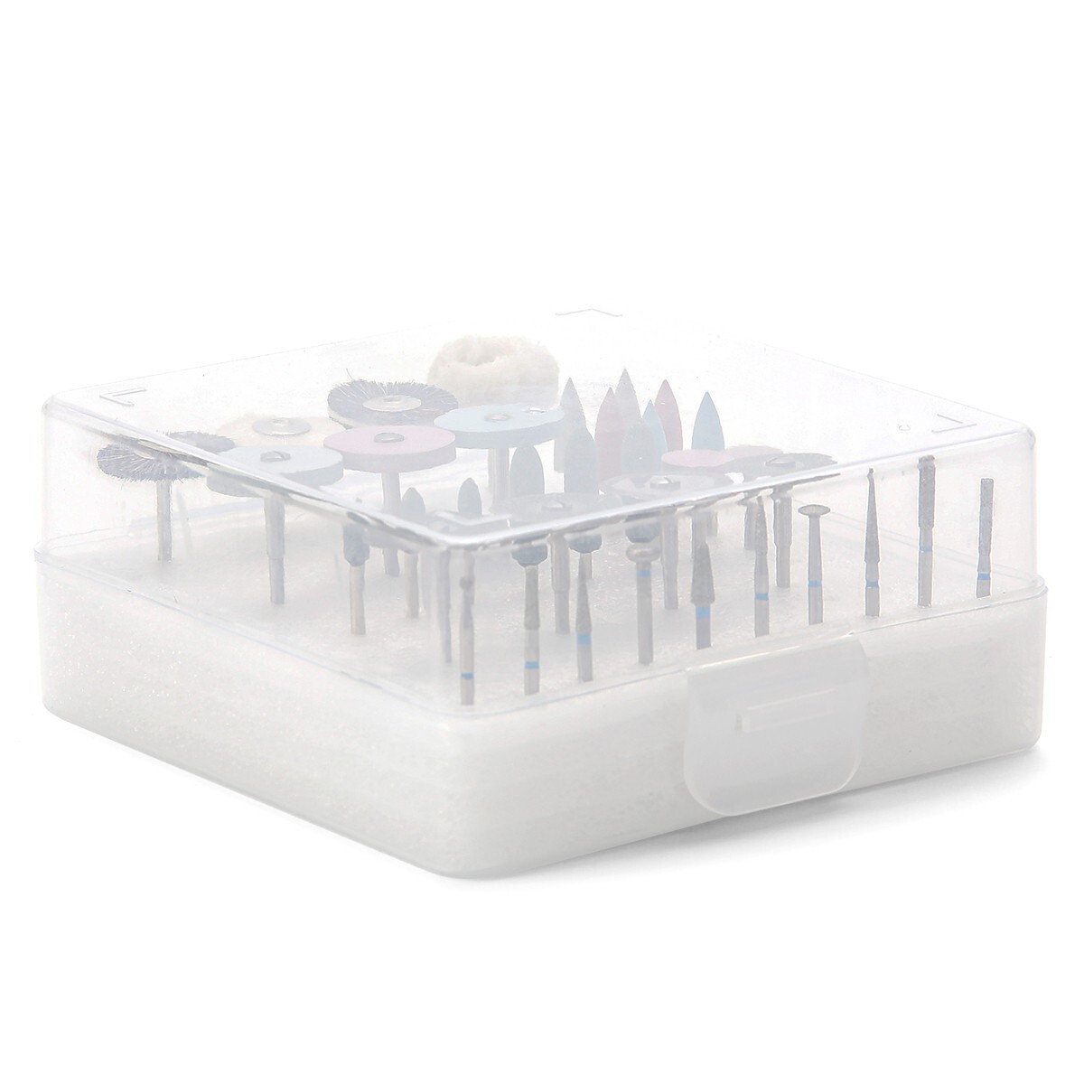 35Pc Dental Lab Polishing Diamond Burs Brush Kit 2.35mm For Ceramics Porcelain