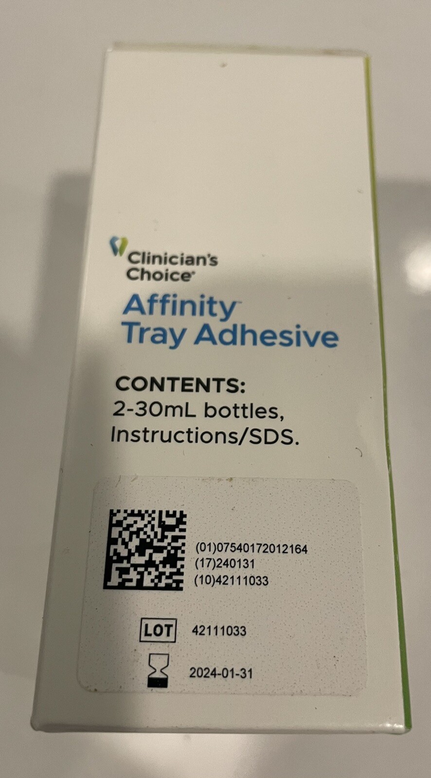 Clinicians Choice 034300 Affinity Tray Adhesive NEW! FREE SHIPPING!
