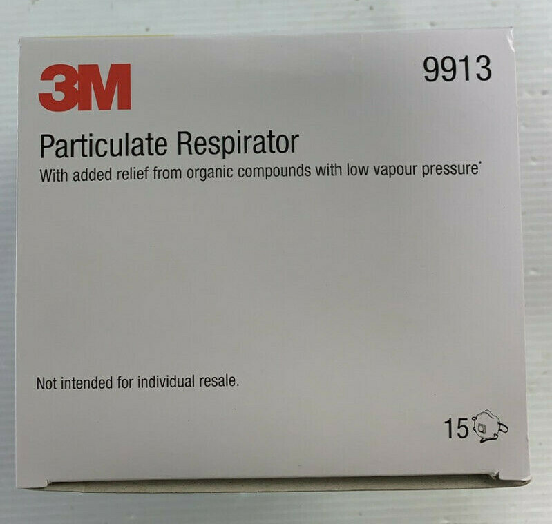 1 Each 3M 9913 GP1 Cupped Particulate Respirators (Please see photos)
