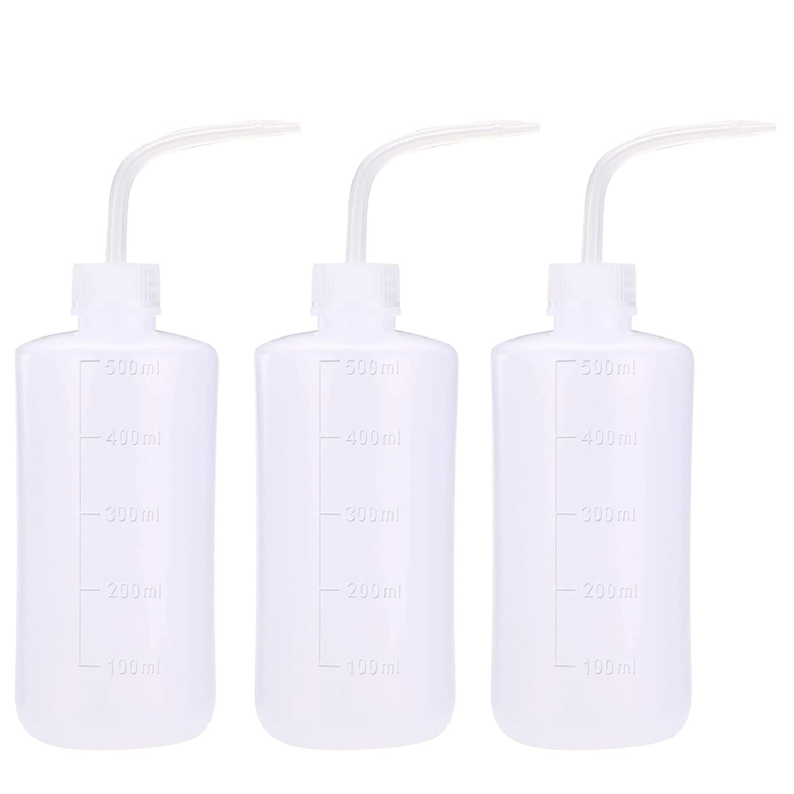 UPTATSUPPLY 3 PCS Tattoo Bottle Squeeze Wash 3PC 500ML white, white