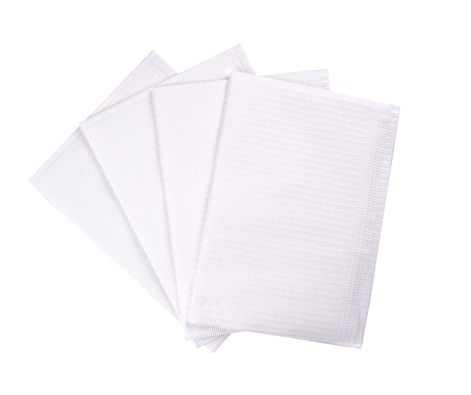 Patient Bibs, 2 Ply Paper + 1 Ply Poly, 6.5gram, Standard, 500 Pcs / case.