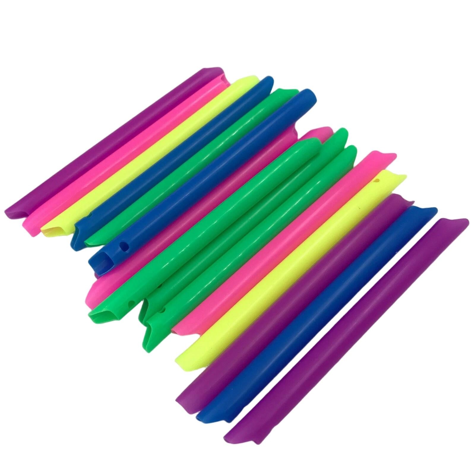 100 Pcs/Pack Dental Plastic Disposable Vented Evacuation Suction Tips Colorful