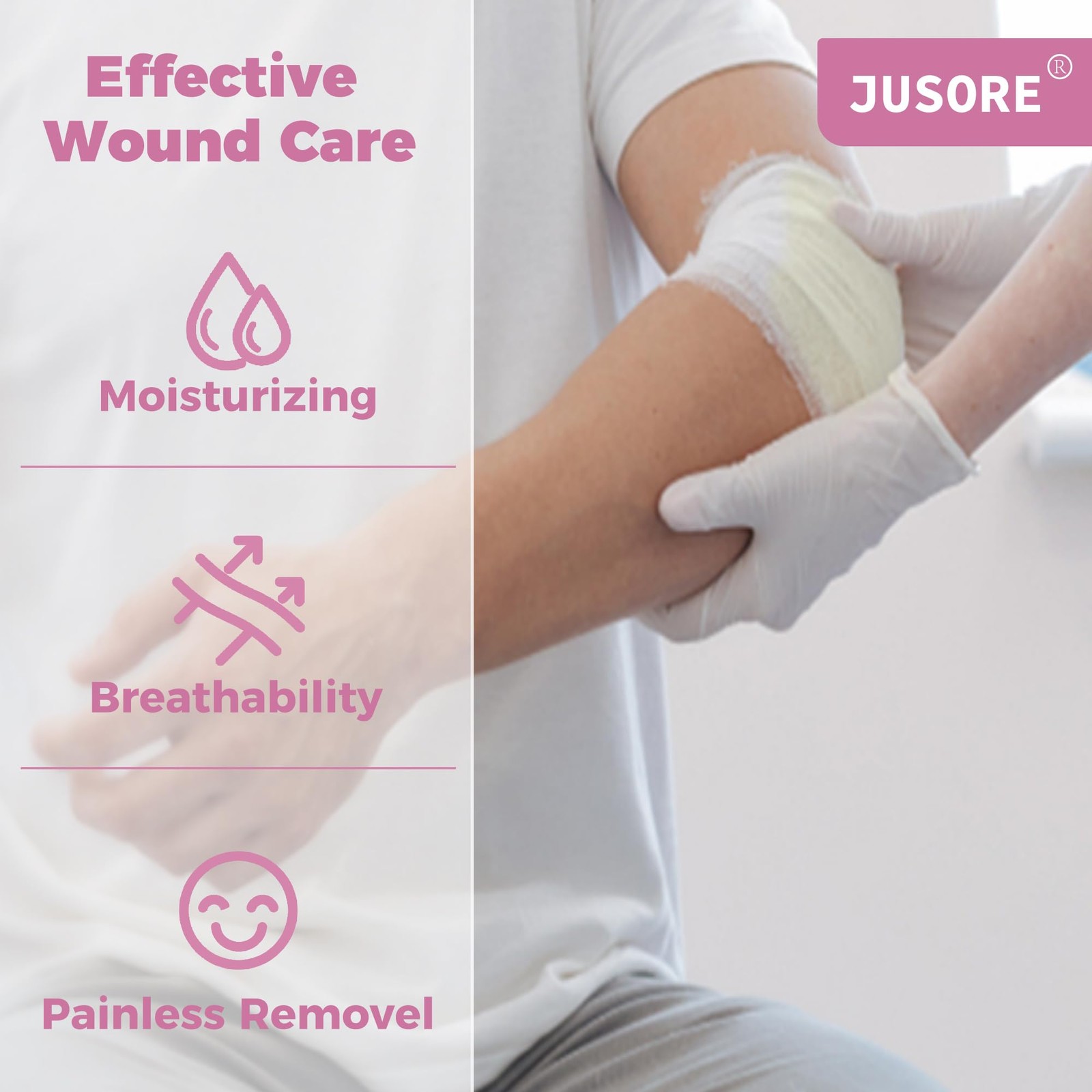 JUSORE Xeroform Petrolatum Dressing – FSA-HSA, 5″x9″, 5″x9″ (Pack of 7)