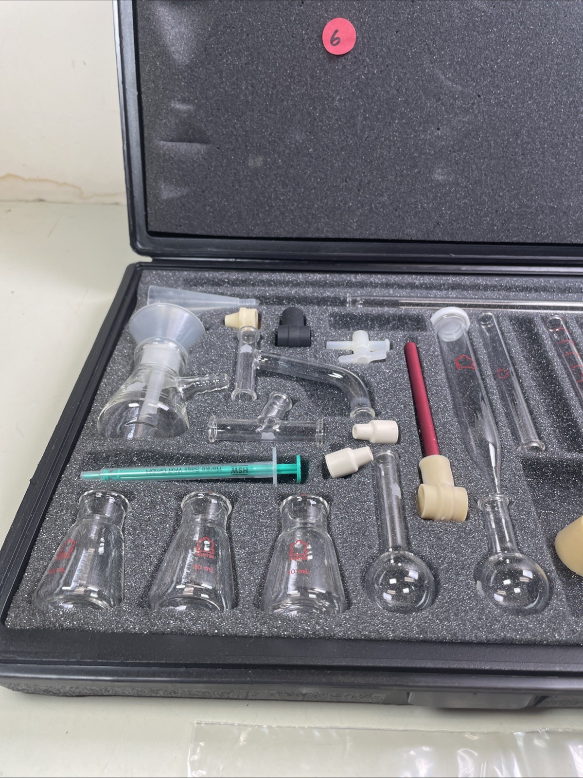 USED Kontes Microflex Williamson K-748000-0000 Chemistry Kit 16pc Glass + More 6