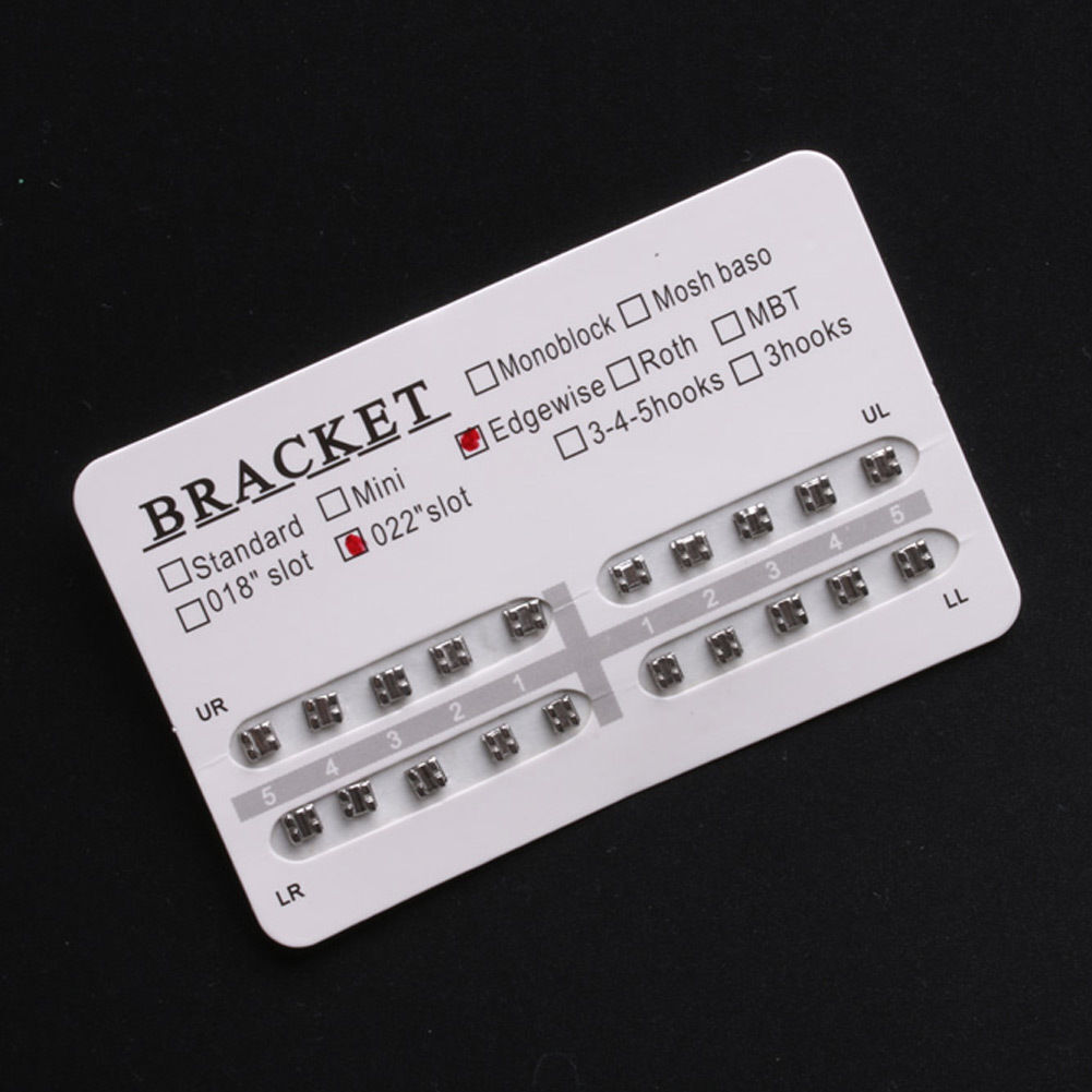 Dental Orthodontic Bracket Braces MIM Monoblock Ultrathin Roth/MBT 022/018 Hooks