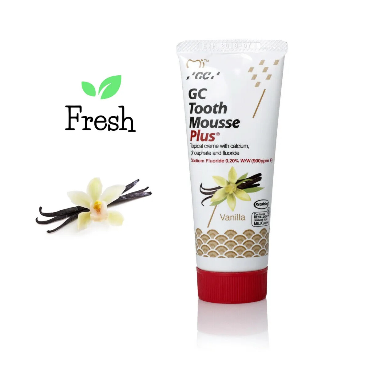 GC Tooth Mousse Plus Strawberry Mint and Vanilla Topical Tooth Cream Pack Of 10