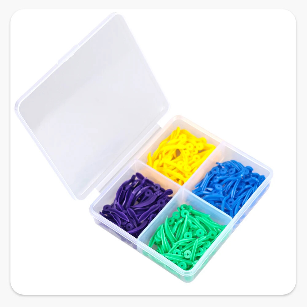New Disposable Plastic Wave Shape Dental Wedges Teeth Wedge Tooth Gap 200Pcs/Box