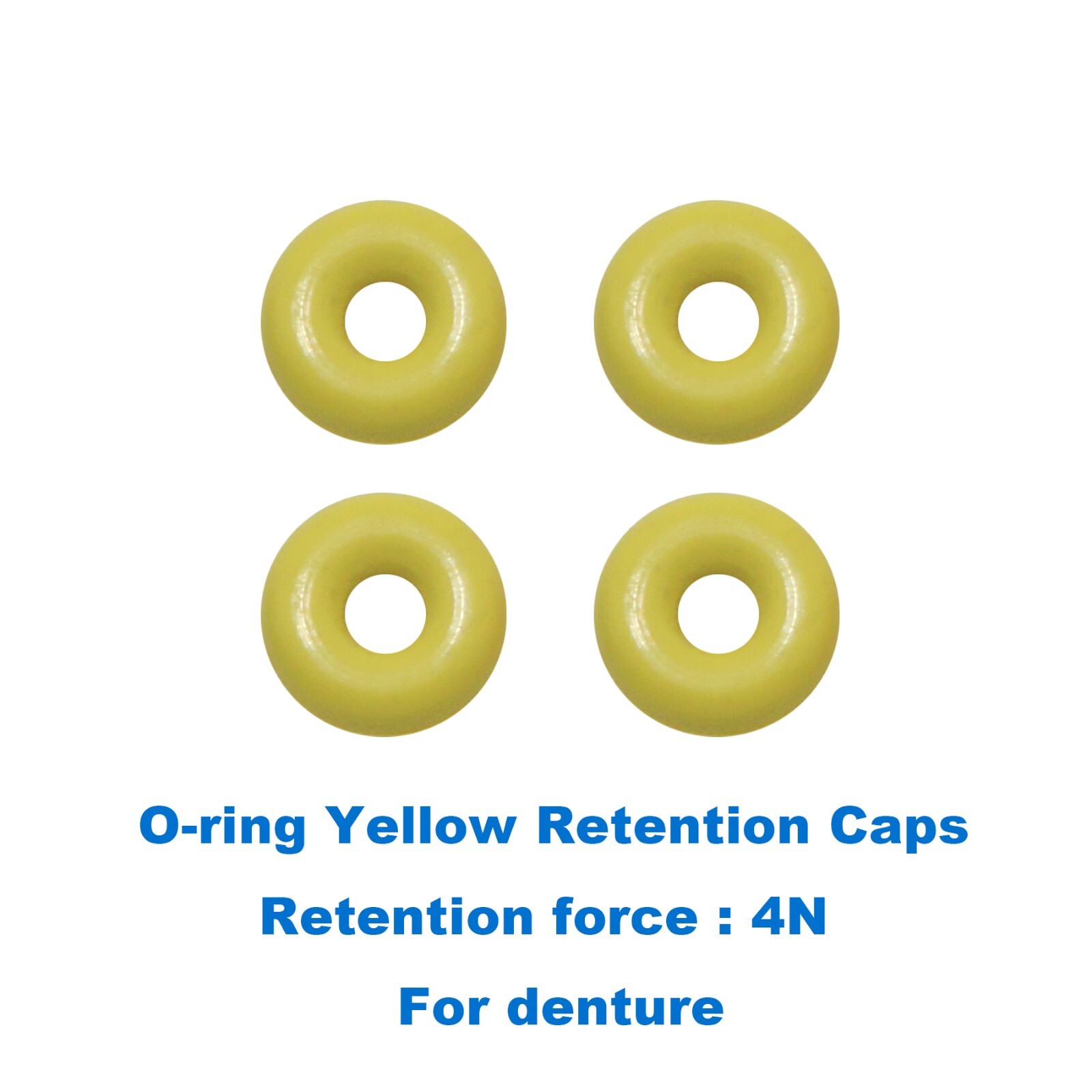 Dental O-Ring Kit Ball Attachment Abutment Implant Retention Cap for Hiossen Oss