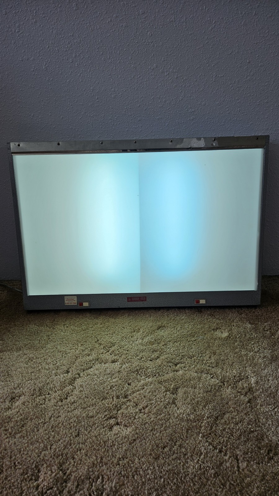 Vintage GRAHAM FIELD XRAY VIEWBOX DENTAL LIGHT Working Retro