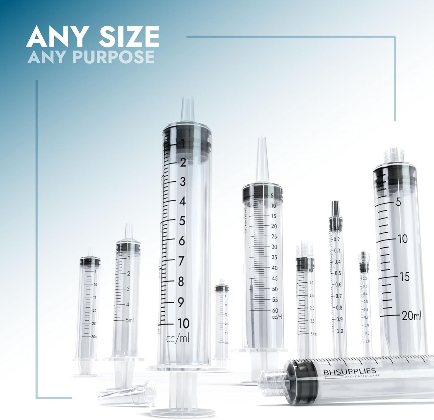 1ml Luer Lock Tip Syringes (No Needle) – Sterile, Individually Wrapped – 100 Syr