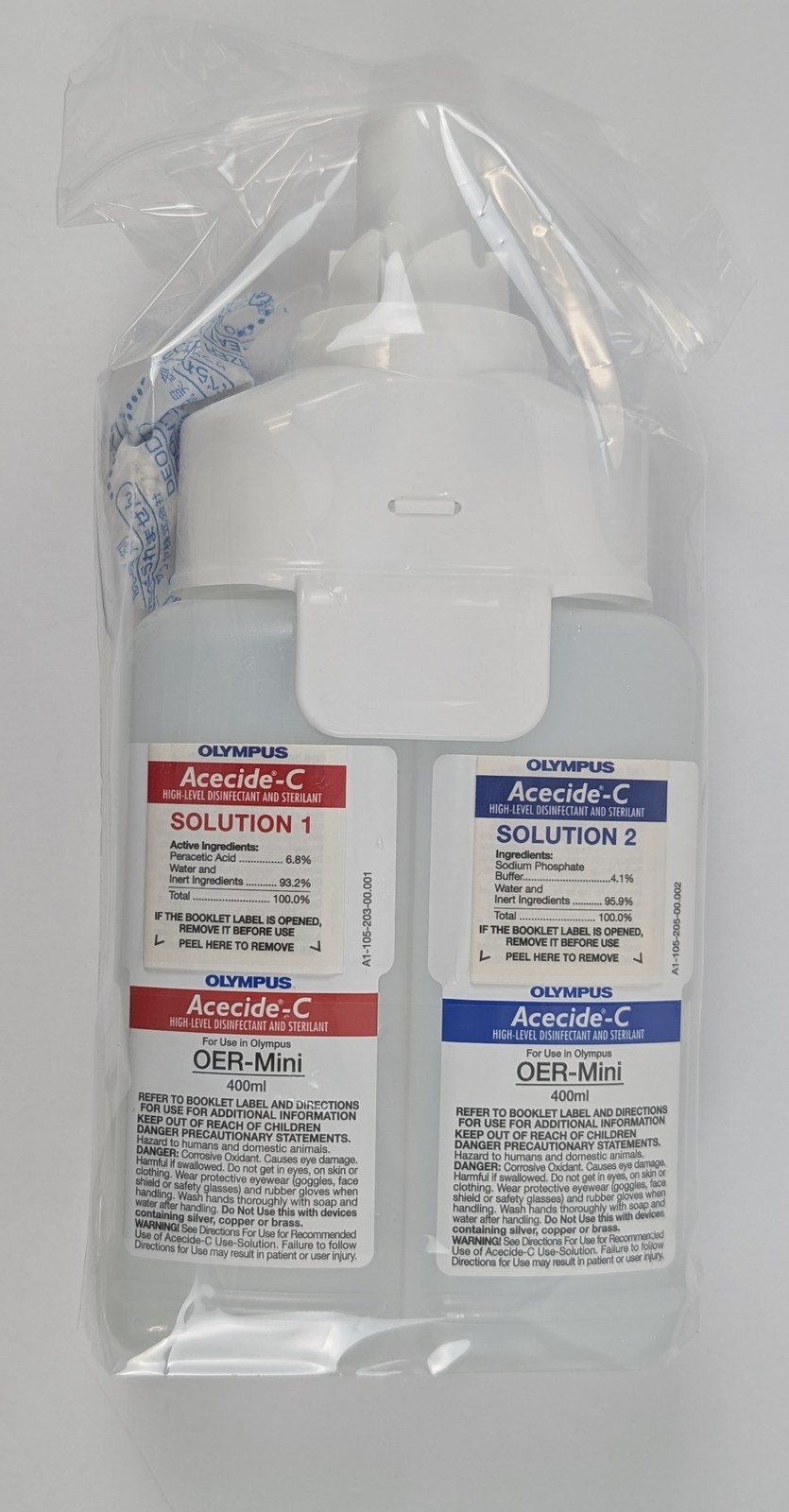 Olympus Acecide-C High Level Disinfectant Sterilant OER-Mini 400ml Set of 6
