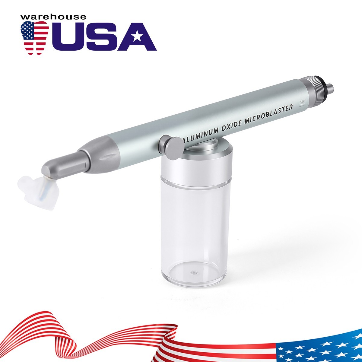 Dental Aluminum Oxide Micro Blaster Air Abrasion Polisher w Water Spray 2/4Hole