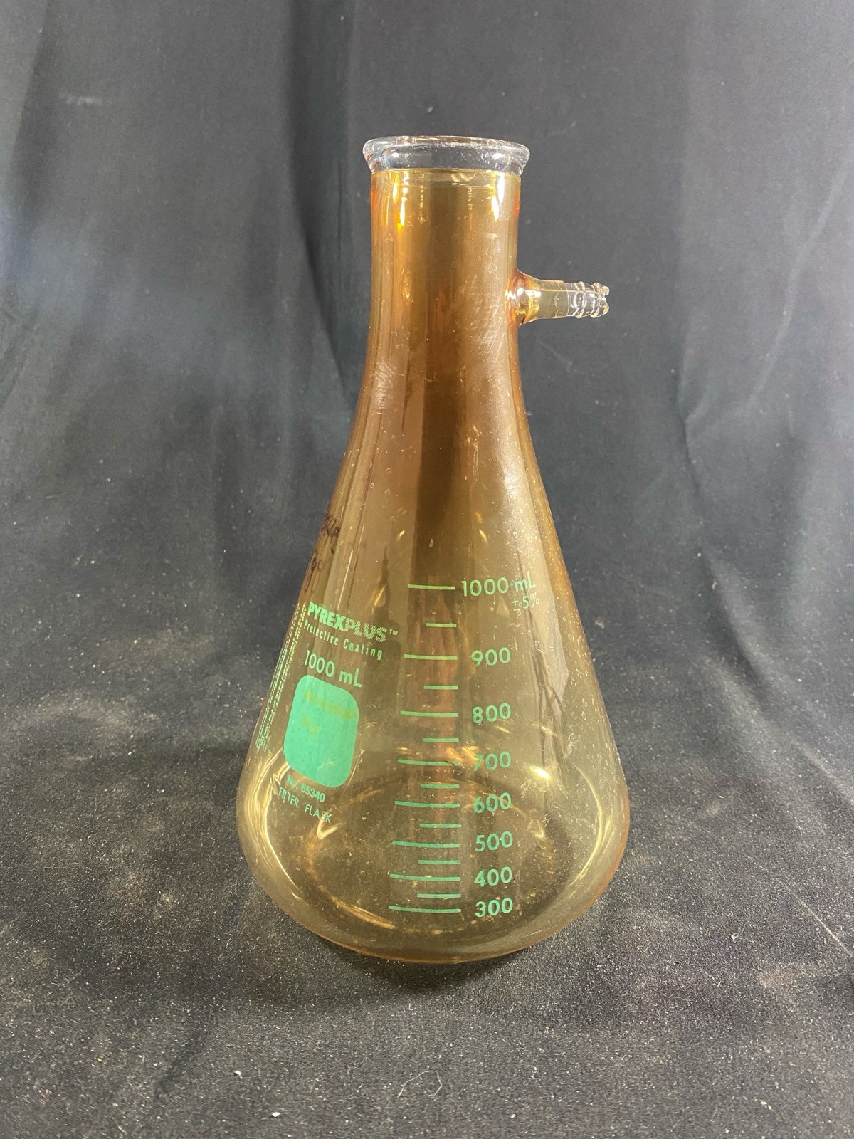 PYREXPLUS 1L PVC Coated Heavy Wall Filtering Flask Sidearm Tubulation 65340-1L A