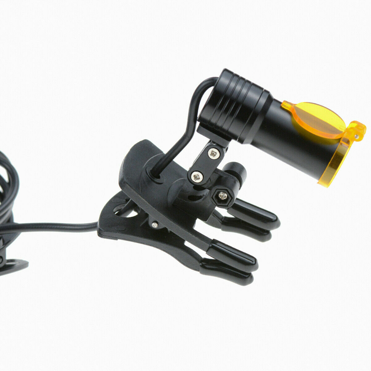 5W Dental Medical LED Head Light with Filter Clip-on Headlight for Glasses Black