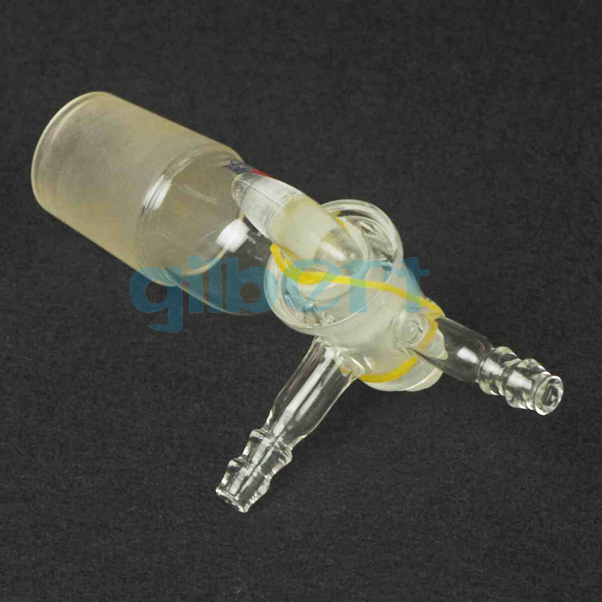 29/32 Joint Borosilicate Glass Tee Type 3-Ways 8mm Barbed Adapter Stopcock Lab