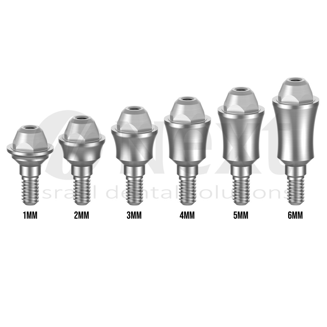 LOTx5 Straight abutment Multi Unit set analog transfer sleeves with screw 1.4