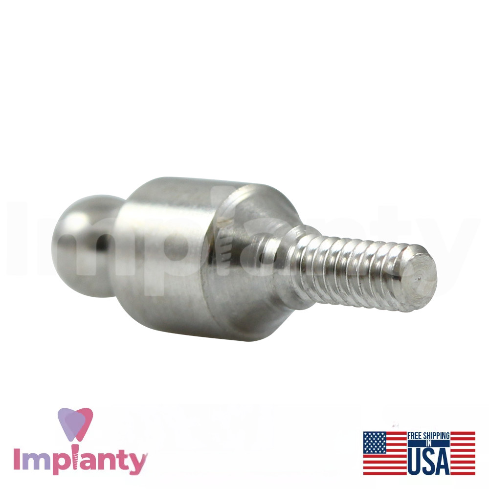 Slim Ball Attachment Abutment, Dental Titanium Internal Hex 2.0mm Platform