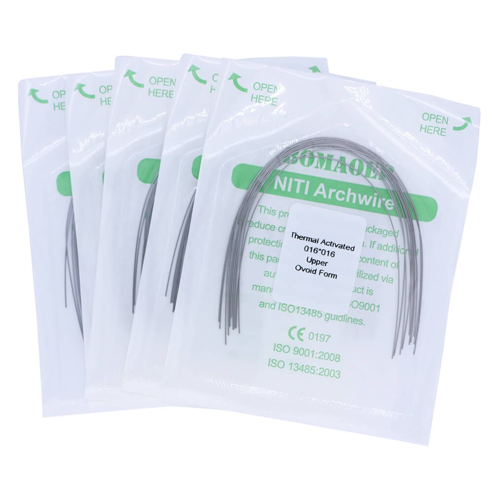 30×Dental Orthodontic Niti Thermal Activated Rectangular Arch Wires 16×16 Upper