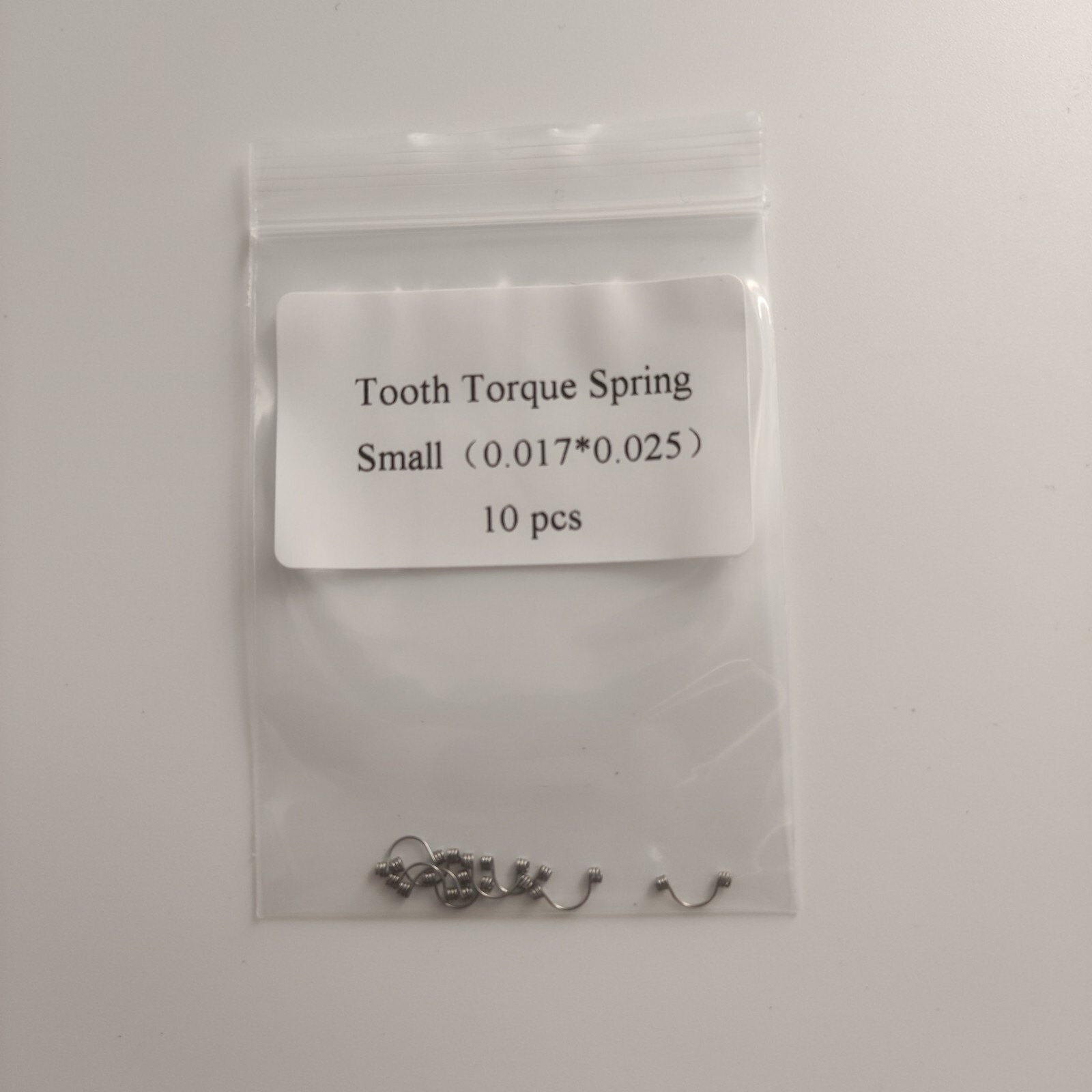 10 Pieces Dental Tooth Torque Spring For Anterior S/M/L 16*22/17*25/18*25/19*25