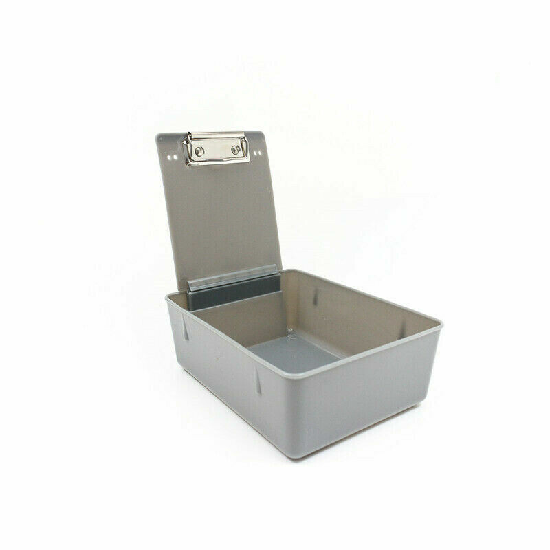 Dental Laboratory Plastic Working Case Stainless-Steel Pan Tray With Clip Holder
