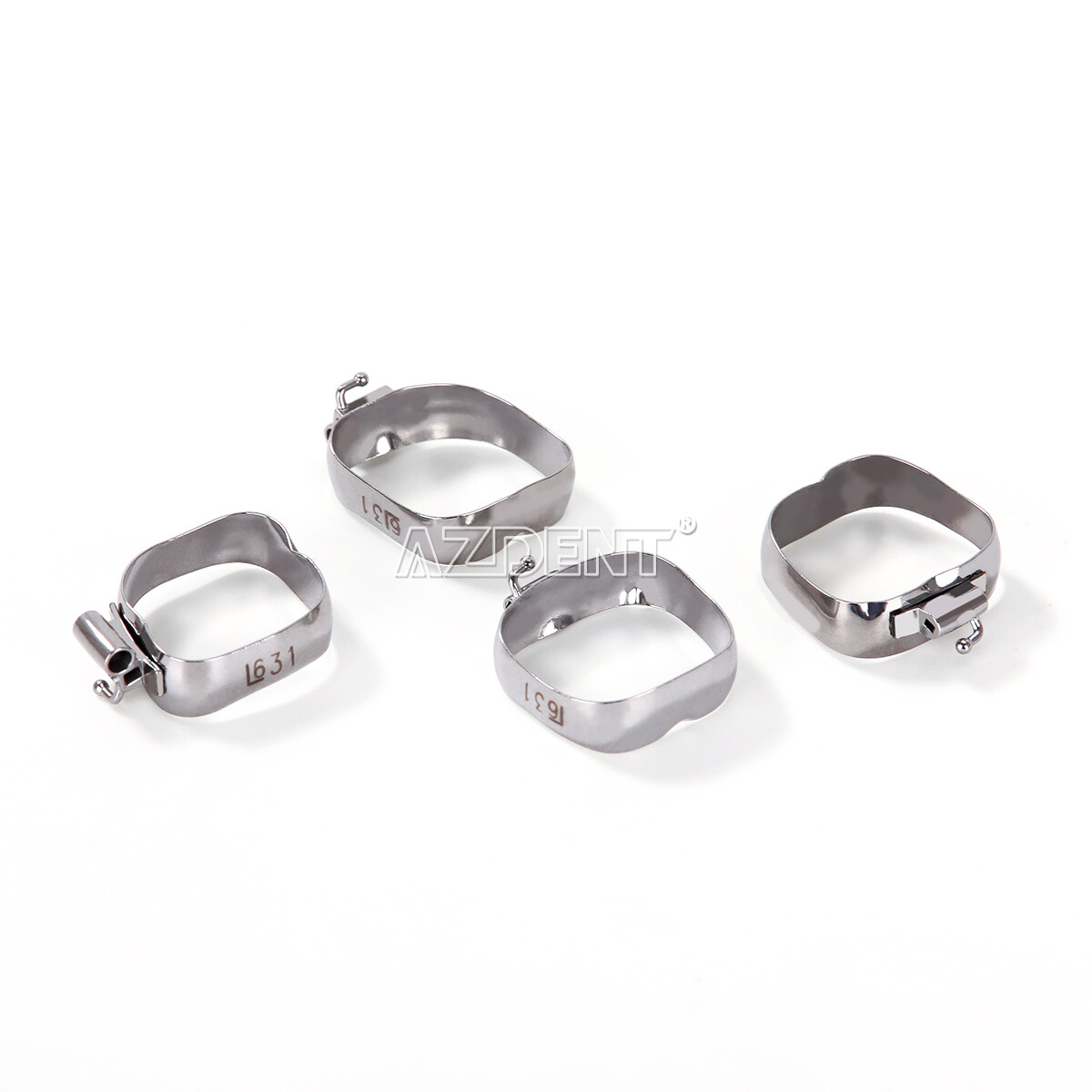 AZDENT Bandas de ortodoncia dental Tubo bucal Primer molar MBT 022 «16#-35#