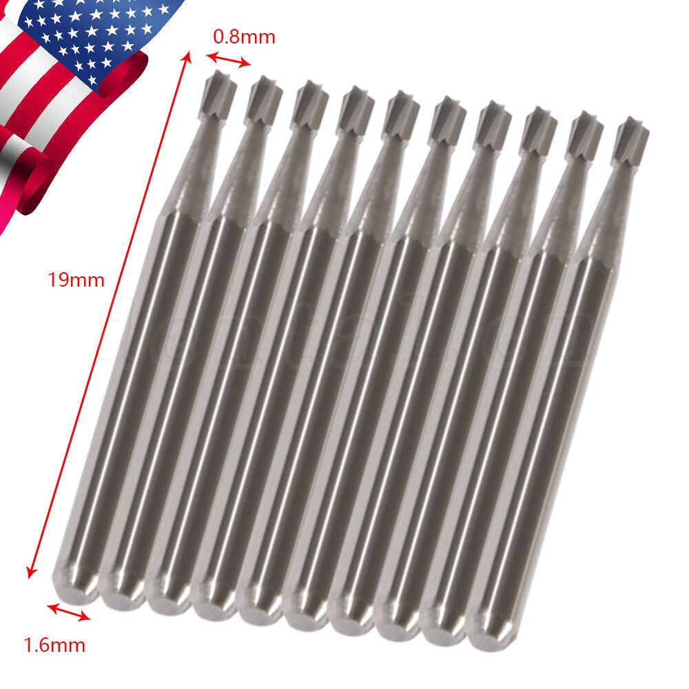 Dental Carbide Burs FG 330 Friction Grip Pear Tungsten Carbides High Speed