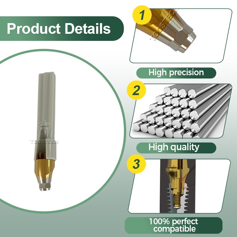 3pcs Dental titanium Multi unit angled abutment Fits to Den-tium superline