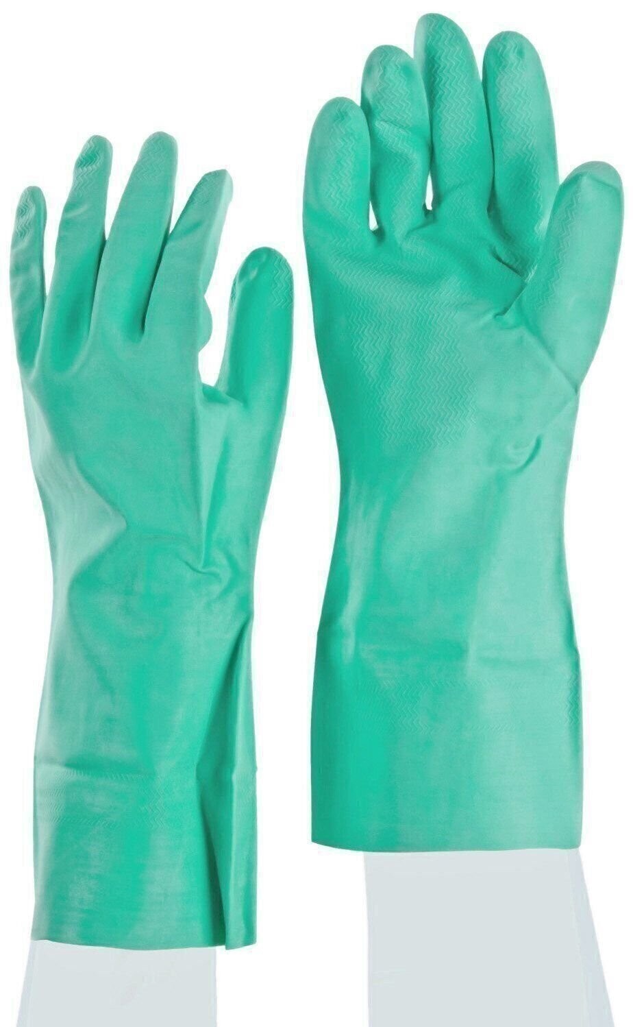 SHOWA NM15 Unlined Nitrile Glove, Chemical Resistant, 15 mils Thick, 13″…