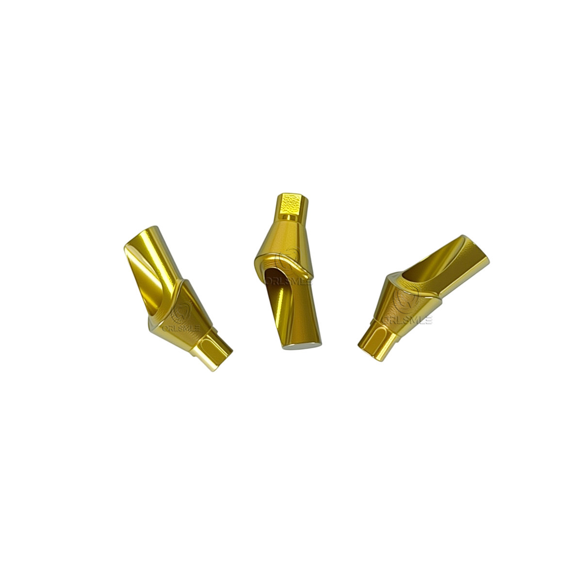 5 pcs Titanium Anatomic Angled cemented abutment fits to ITI Straumann NC 15°25°