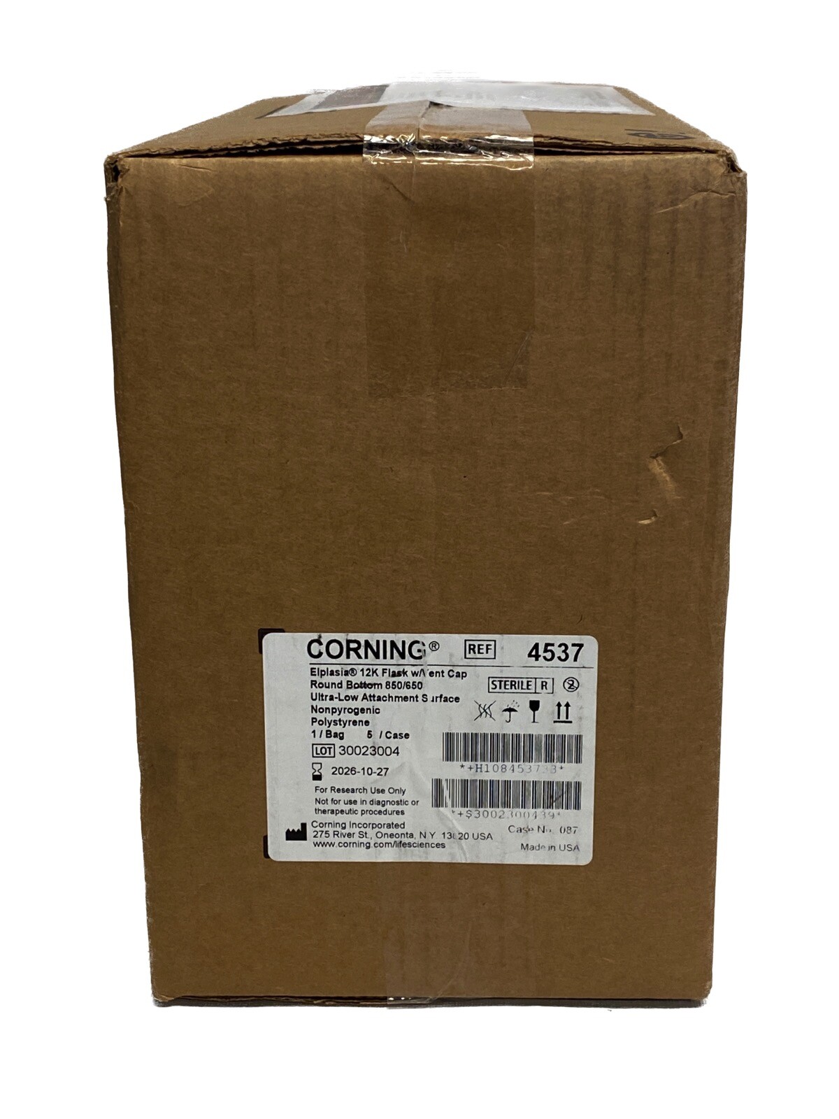 (5/Cs) CORNING Elplasia 12K Ultra-Low Attachment Surface PS Culture Flasks 4537