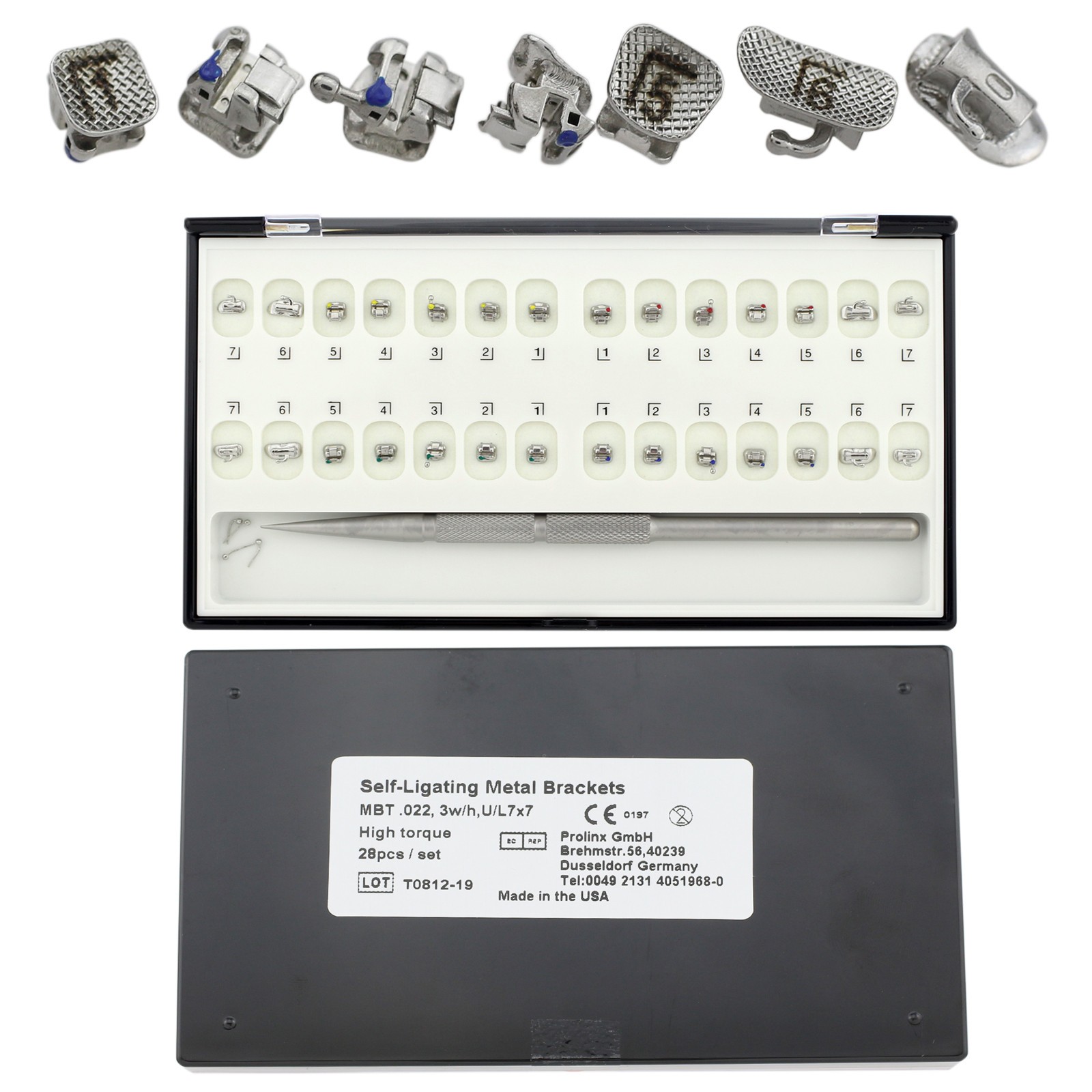 Orthodontic Thomas M Brackets Damon Self Ligating Metal Braces Roth MBT 022 345