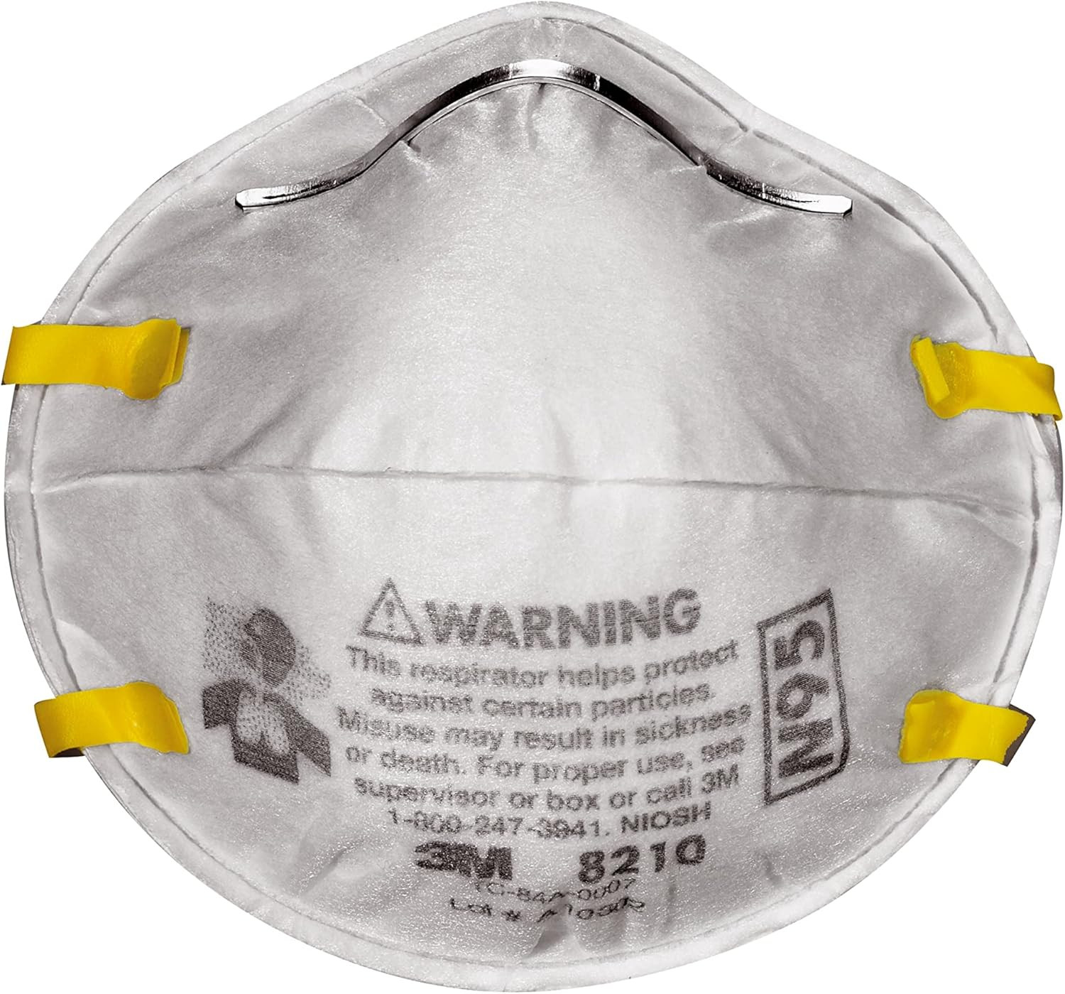 N95 Performance Respirator 8210, 20 Pack, Drywall Sanding, NIOSH-APPROVED N95…