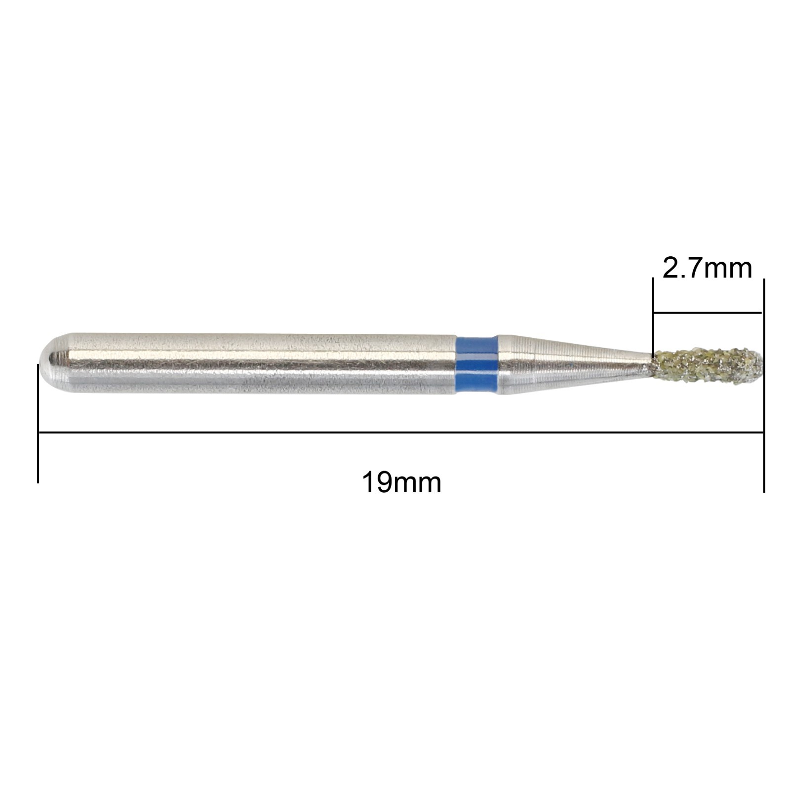 Dental Diamond Burs 830/010M Pear Bur FG Medium Grit High Speed Friction Grip