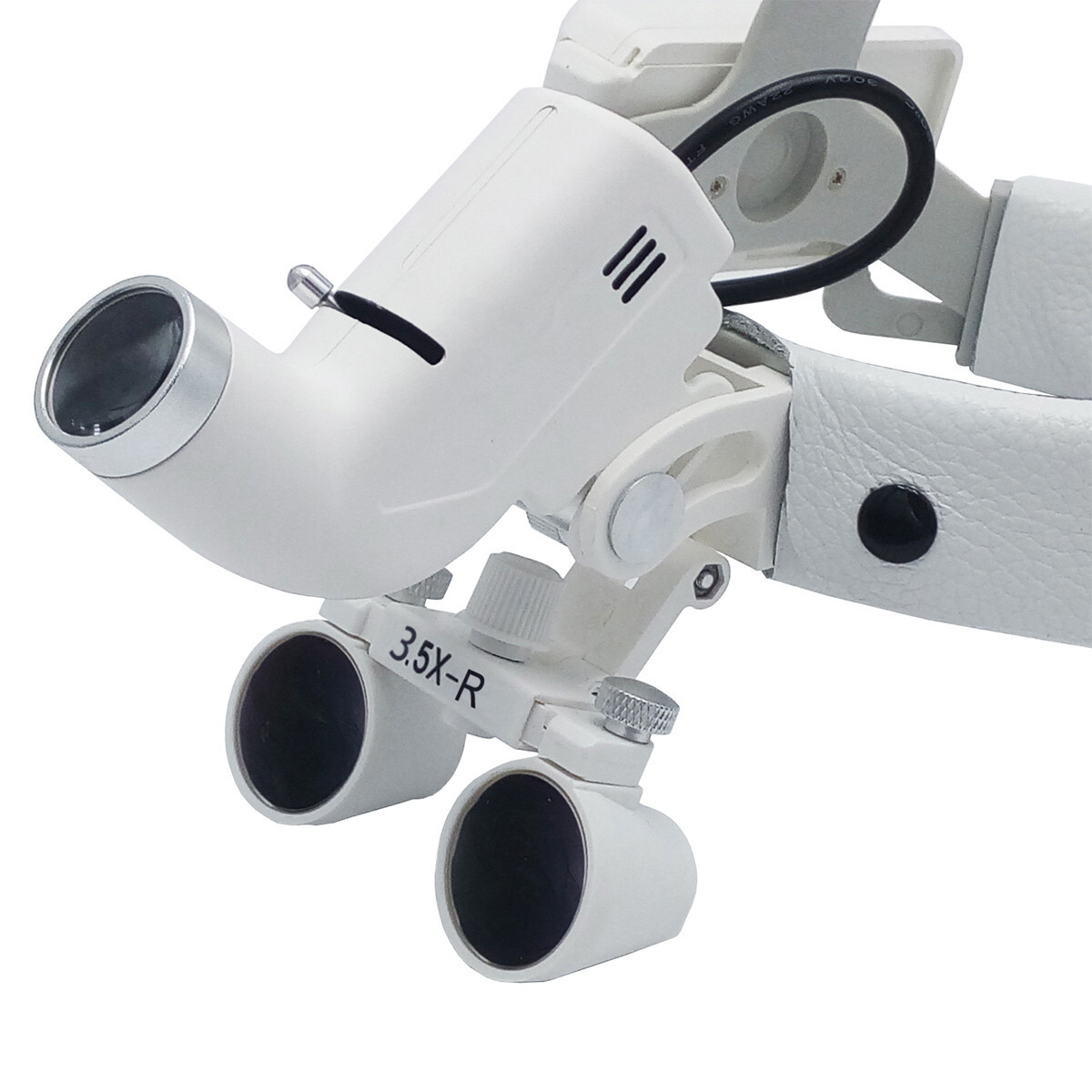 3.5X Dental Surgery Binocular Loupes Headband Magnifier + LED Headlight