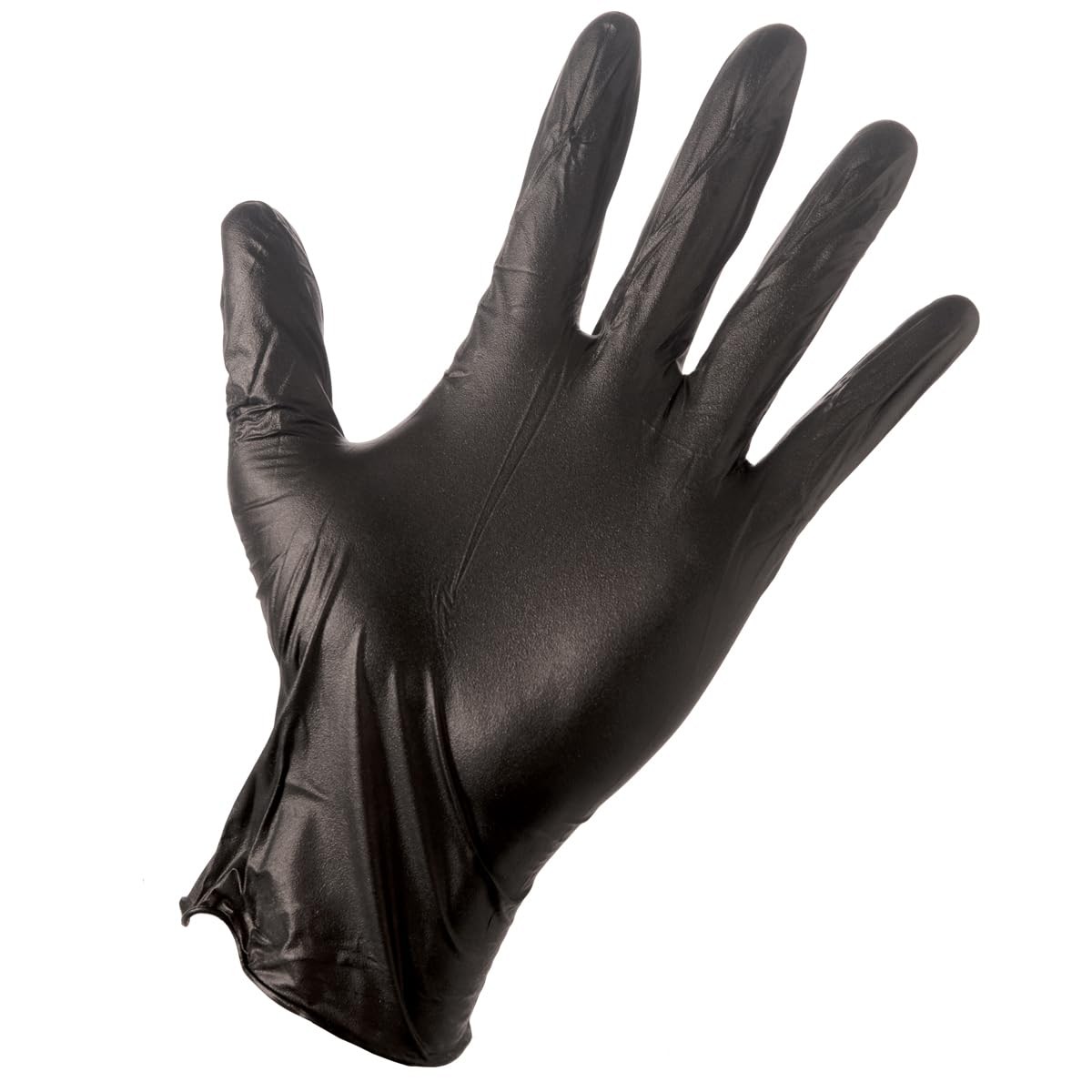 Grease Monkey Disposable Black Nitrile Gloves, Medium, 100 Count