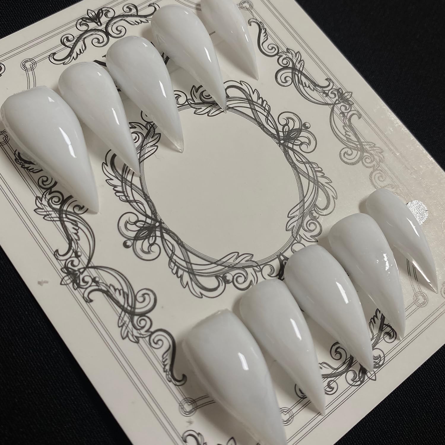 Brkykgk Eagle Claw Press On Nails Handmade Medium Stiletto Unique Thick Acrylic