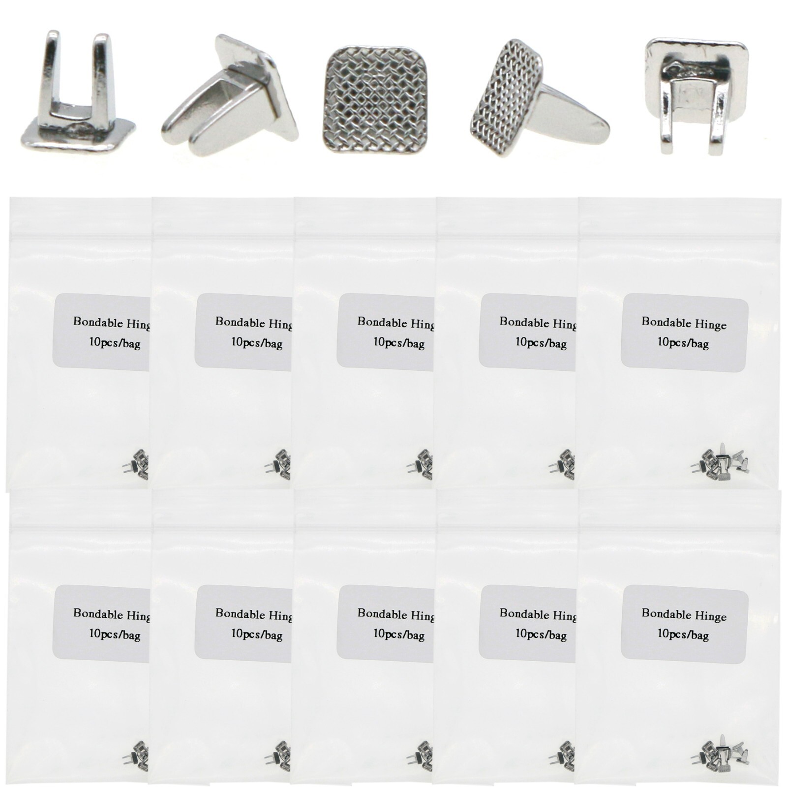 10Pcs/Pack Dental Orthodontic Bite Turbos Openner Tongue Tamer Bondable Hinge