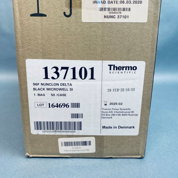 Thermo Scientific Nunc Microplate Nunclon Delta-Treated Black Case of 50