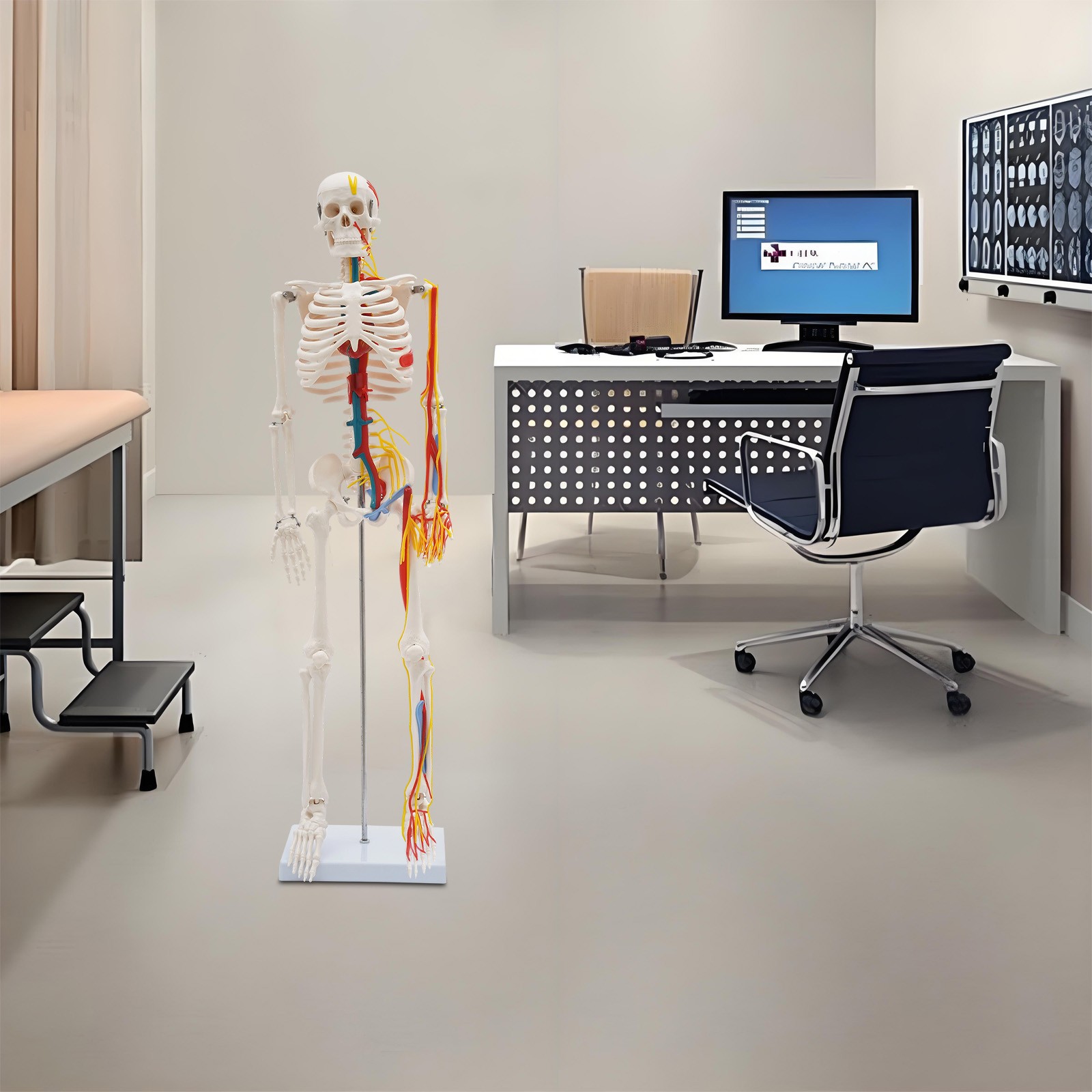 Human Skeleton Model PVC Skeleton Model For Medical Classrooms, Laboratories